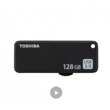 東芝（TOSHIBA）128GB USB3.0 U盤 U365 黑色 讀速150MB/s 滑動設(shè)計 時尚便利 高速電腦 車載U盤