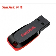 閃迪（SanDisk）16GB USB2.0 U盤 CZ50酷刃 黑紅色 時尚設(shè)計 安全加密軟件