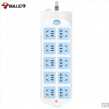 公牛（BULL）新國標插座/插線板/插排/排插/接線板/拖線板 10位總控全長3米超功率保護 GN-605