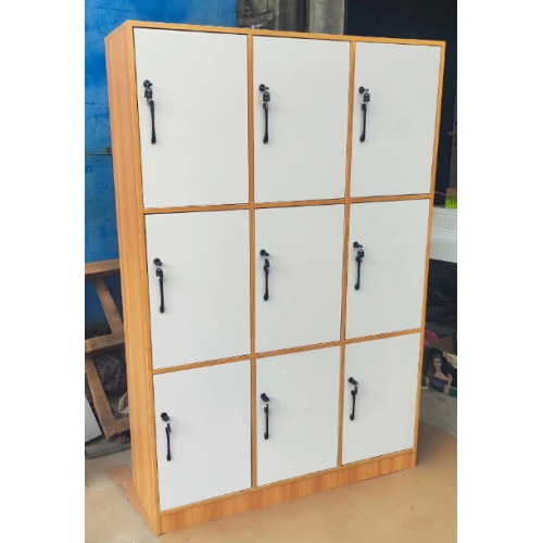 三層九門木質儲物柜